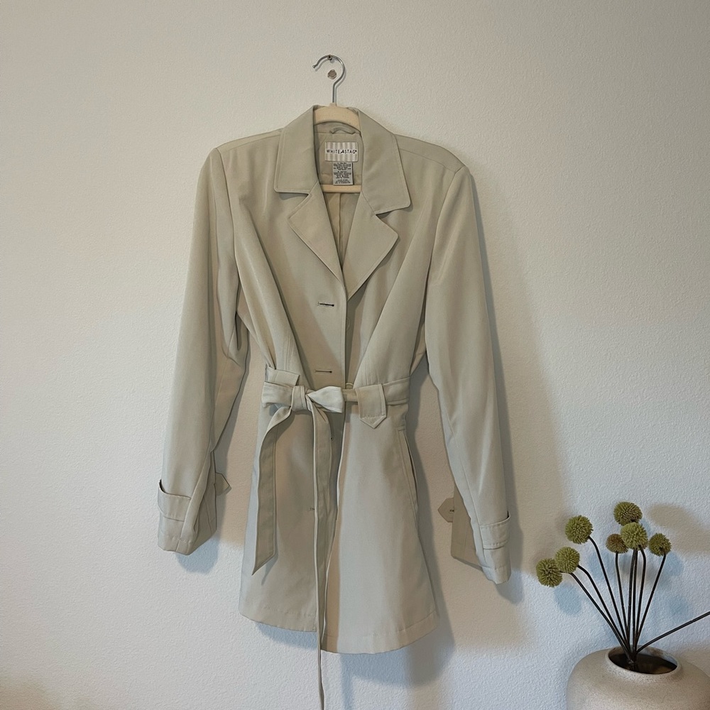 Women’s White Stag Pea Coat Size Large